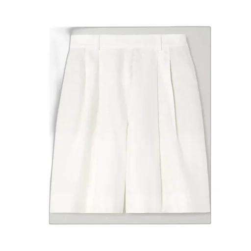 Linen-Blend Shorts