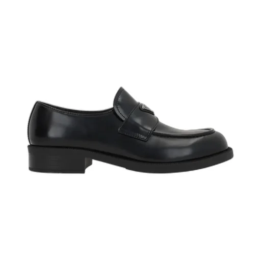 Prada Triangle-Logo Slip-On Loafers