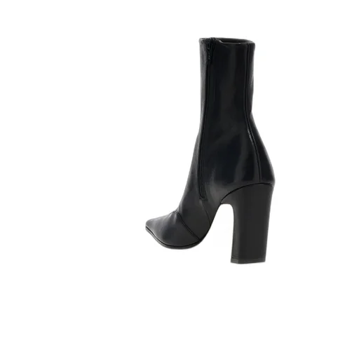 Khaite Nevada Square-Toe Ankle Boots