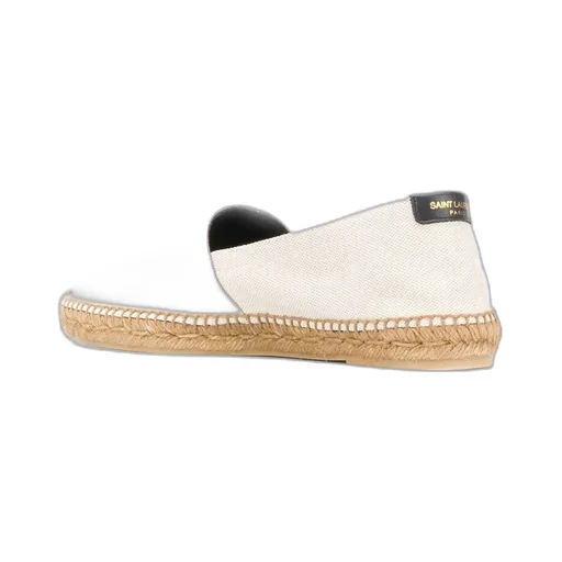 Saint Laurent Logo Embroidered Slip-On Espadrilles