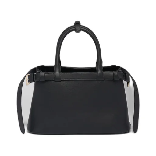 Prada Buckle Small Leather Handbag With Double Belt