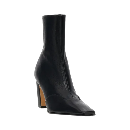 Khaite Nevada Square-Toe Ankle Boots
