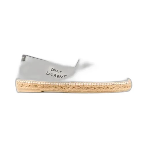Saint Laurent Logo Embroidered Slip-On Espadrilles