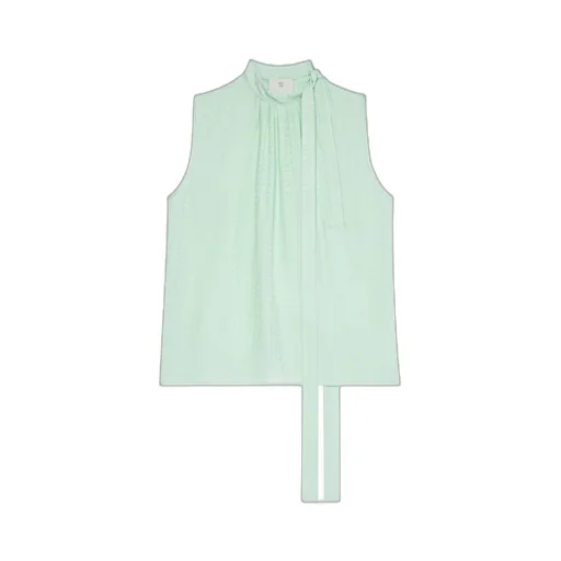 Givenchy Top In Silk With Lavalliere