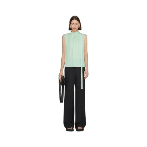 Givenchy Top In Silk With Lavalliere