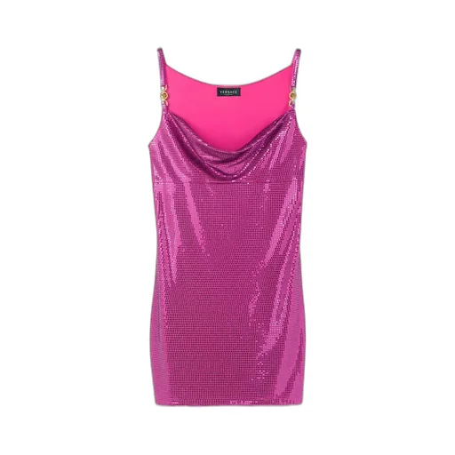 Disc-Embellishment Mini Dress