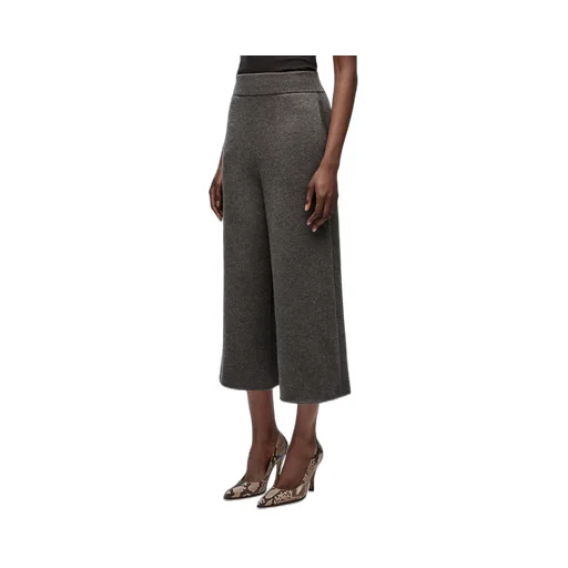 Cropped Trousers In Cashmere