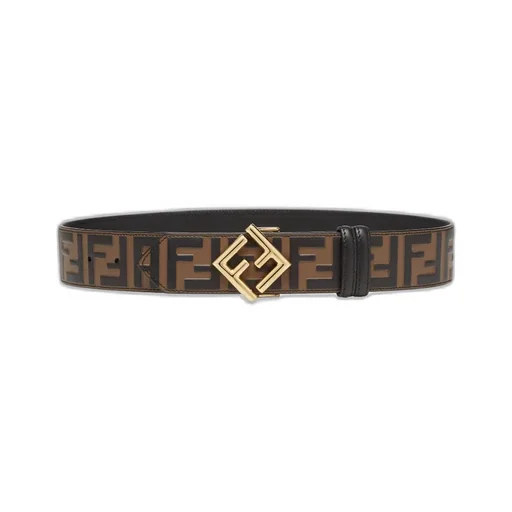 Fendi Ff Diamonds Buckled Reversible Belt