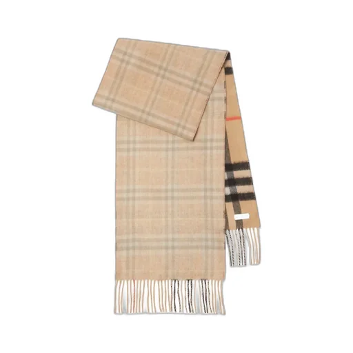Burberry Reversible Checked Fringed Scarf