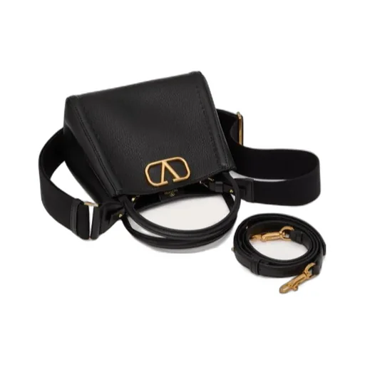 Valentino Alltime Logo Plaque Top Handle Bag