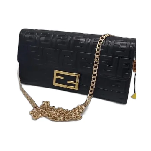 Fendi Ff Motif Baguette Continental Chain-Linked Wallet