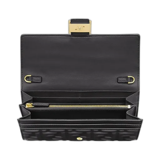 Fendi Ff Motif Baguette Continental Chain-Linked Wallet