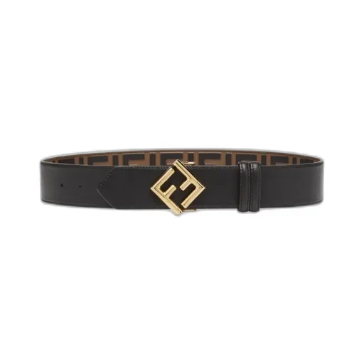 Fendi Ff Diamonds Buckled Reversible Belt