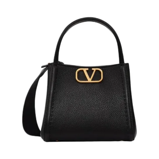 Valentino Alltime Logo Plaque Top Handle Bag