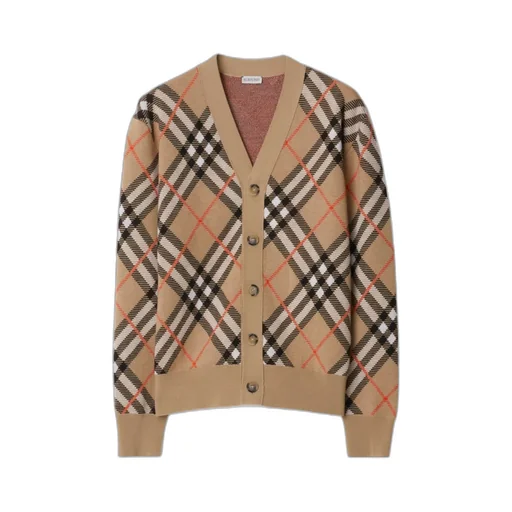 Burberry Vintage Check V-Neck Cardigan