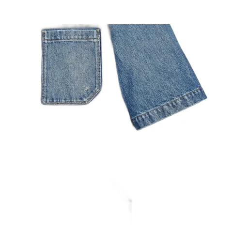 Fendi Short-Sleeved Buttoned Denim Shirt