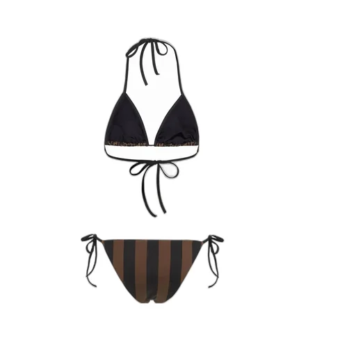 Fendi Reversible Striped Bikini Set