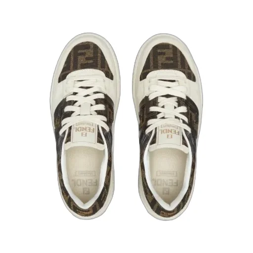 Fendi Panelled Low-Top Sneakers