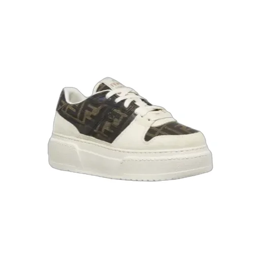 Fendi Panelled Low-Top Sneakers
