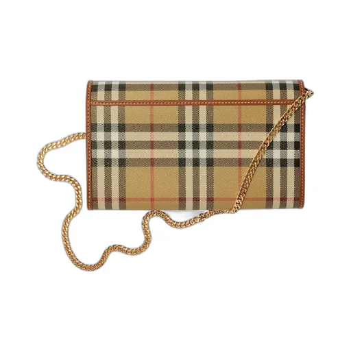 Burberry Checked Chain-Linked Shoulder Bag