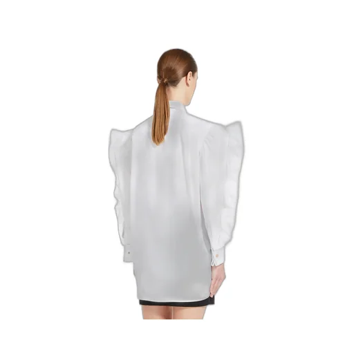 Max Mara Buttoned Ruffle-Sleeved Shirt