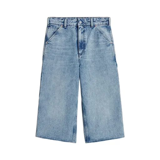 Wide-Leg Cropped Jeans