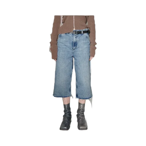 Wide-Leg Cropped Jeans