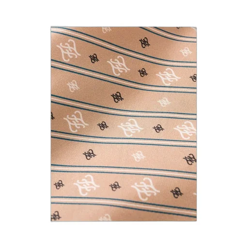 High-Waisted Karligraphy Motif Printed Trousers