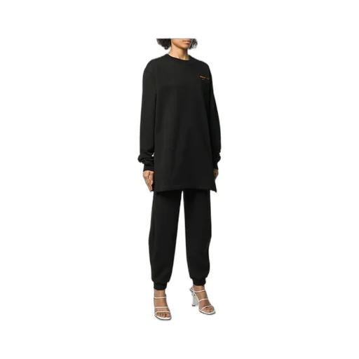 Coral-Embroidered Oversized Jumper