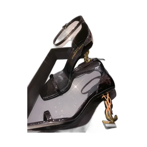 Saint Laurent Opyum Logo Plaque Sandals