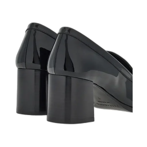 Gancini Decorative High-Heeled Loafers