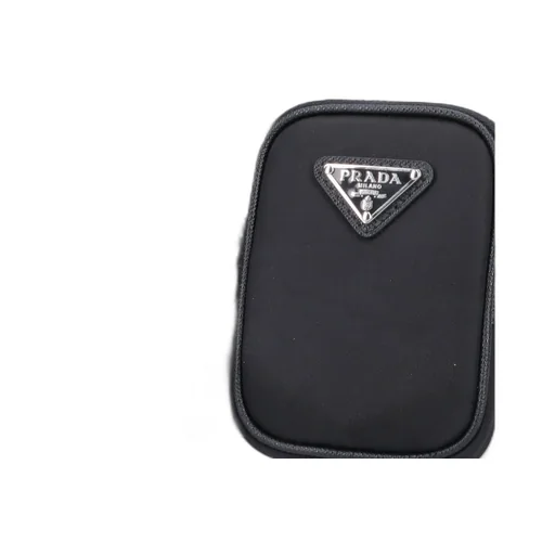 Prada Logo Plaque Brique Zipped Messenger Bag