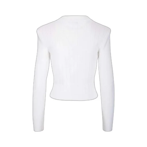 Balmain Button Embellished Ribbed Cardigan