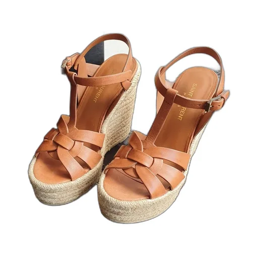 Saint Laurent Tribute Wedge Espadrilles