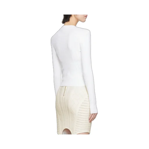 Balmain Button Embellished Ribbed Cardigan