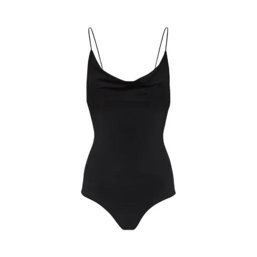 Hanging Low Round Neck One-Piece Swimsuit