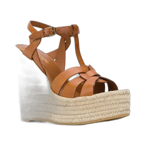 Saint Laurent Tribute Wedge Espadrilles