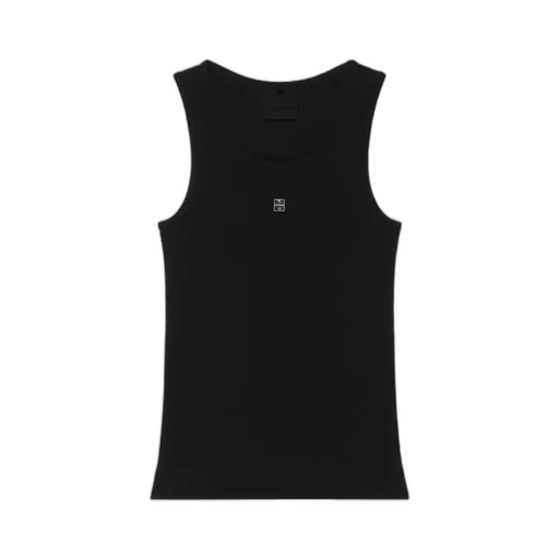 Givenchy 4G Logo Plaque Crewneck Tank Top