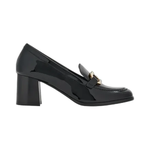 Gancini Decorative High-Heeled Loafers