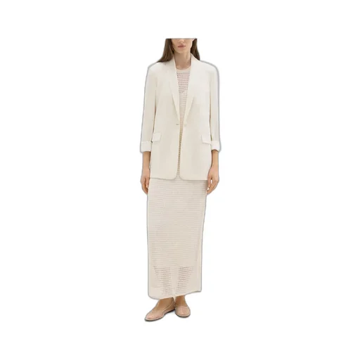 Crepe Single-Breasted Blazer