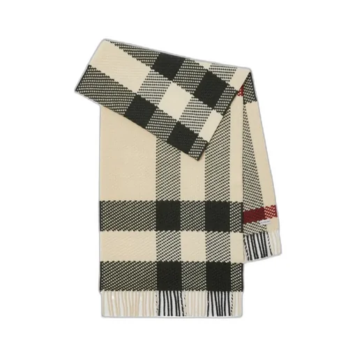 Burberry Check-Pattern Fringed-Edge Scarf
