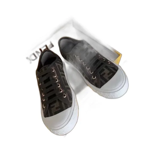 Fendi Domino Ff Motif Jacquard Low-Top Sneakers