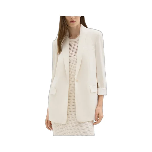 Crepe Single-Breasted Blazer