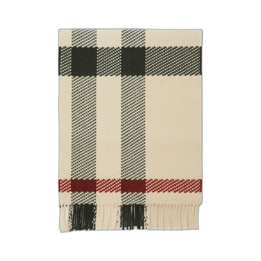 Burberry Check-Pattern Fringed-Edge Scarf
