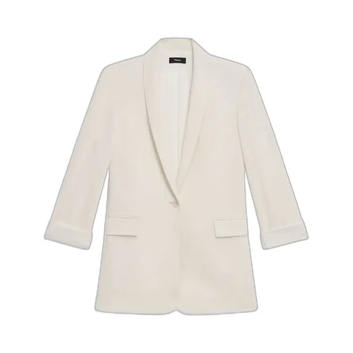Crepe Single-Breasted Blazer