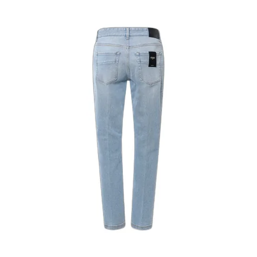 Fendi Logo Patch Tapered Jeans