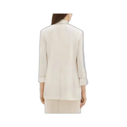 Crepe Single-Breasted Blazer