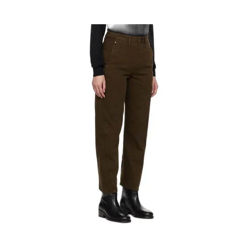 Lemaire High-Waist Straight-Leg Cropped Trousers