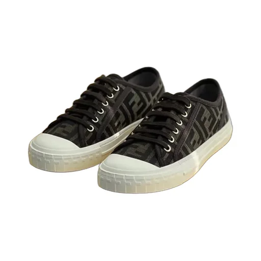 Fendi Domino Ff Motif Jacquard Low-Top Sneakers