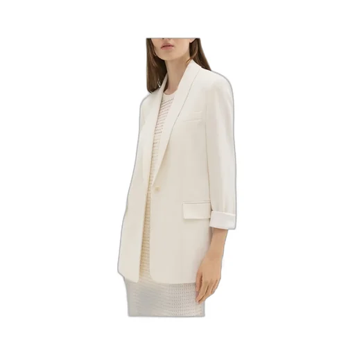 Crepe Single-Breasted Blazer